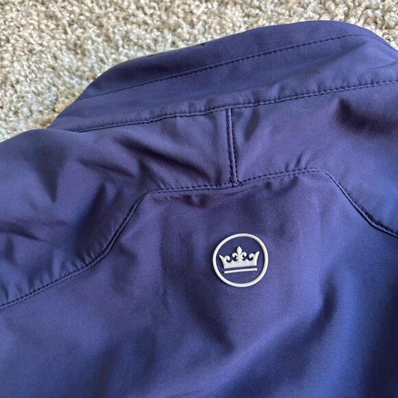 Peter Millar Mens L Full-Zip Lightweight Golf Jacket Navy - Picture 6 of 13